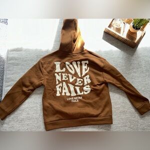 I’ve never fails brown zip up.